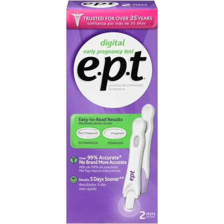 E.P.T.® Digital Early Pregnancy Test 2 ct Box