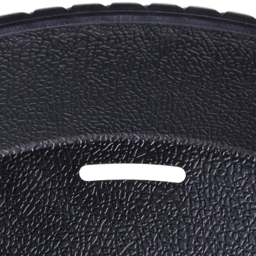 G.E.T. Enterprises RB-880-BK 10.5   Round Basket with base- 1.25   inside Depth- Black Elegance- 1 D