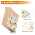 thumbnail image 4 of Baby Deer and Green Leaves Napkin Holder for Table Clear Napkin Stand Paper Holder Acrylic Organizer Dispenser Napkins for Dinner Kitchen Restaurant Room, 4 of 8