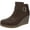 New Copper Brown, variant on Dr. Scholl's Shoes Womens One Up Faux Leather Ankle Wedge Boots