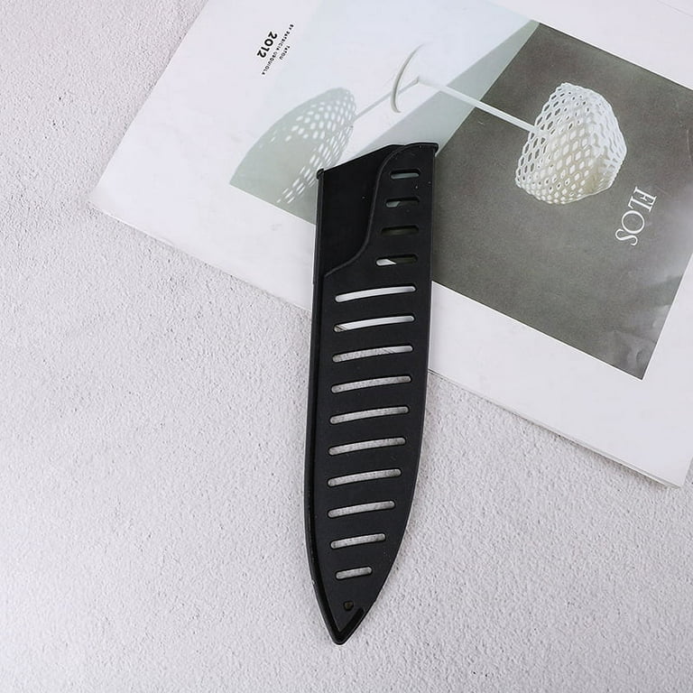 Kitchen Plastic Knife Covers Black Knife Sheath Knife Blade Protector Cover  Hollow Out Portable Chef Knives Edge Guards Case - AliExpress