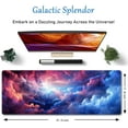 thumbnail image 2 of Galaxy Mouse Pad for Desk, Aesthetic Space Mouse Pad, Gaming Space Mouse Pad, Non-Slip Rubber Base, Big Extended Desk Protector for Home Office, 31.5\u201dx11.8\u201d (Galaxy), 2 of 6