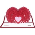 thumbnail image 2 of GUANGHONG Valentine's Day -up Card 3D Paper Carving Heart-shaped -up Card Encouragement Note Cards, 2 of 7