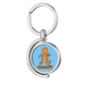 thumbnail image 1 of Aritmética computacional Pi pulpo Rotating keychain Metal Keyring Holder, 1 of 2