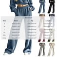 thumbnail image 4 of ByworldtasicNo Boundaries Women's Vertical Rib Knit Cargo Sweatpants, High Waist Wide Leg Casual Joggers with Side Pocket, 4 of 8