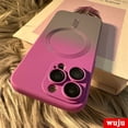 thumbnail image 1 of WUJU Funda De Lujo De Dos Colores Degradado Magnético Inalámbrico De Carga Inalámbrica Compatible Para iPhone 11 12 13 14 Pro Max Silicona Magnética Suave A Prueba De Golpes, 1 of 3