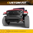 thumbnail image 4 of AMERICAN MODIFIED Grille avant Agressive Compatible avec Jeep 2018+ Wrangler JL et 2020+ Modèles Gladiator JT avec Caméra de Piste, Noir Mat, 4 of 4