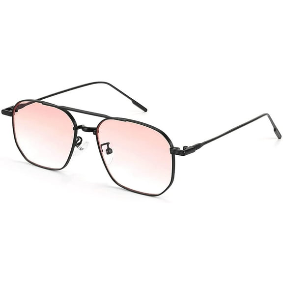 FEISEDY Vigilante Alike Classic Square Aviator Sunglasses Women Men Fashion Candy Color Lenses Vintage Metal Shades B2828