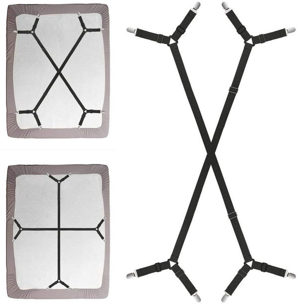 Adjustable Elastic Bed Sheet Clips Grippers Set Linen Fasteners Way Sides  Suspenders Sheet Holders Mattress Strapsit Bedding From Copy03, $37.56