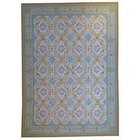 Aubusson Area - Pasargad Aubusson Hand-Woven New Zealand Wool Area Rug