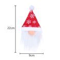 thumbnail image 3 of Adornos navideños, adornos de decoración navideña, regalos navideños, decoraciones navideñas, muñeco anciano sin rostro, funda para botella de vino, bolsa de regalo, funda para botella de vestir, 3 of 6