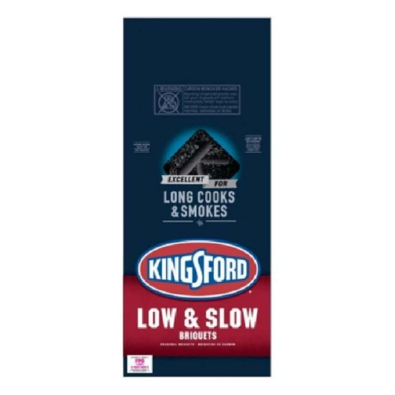 Kingsford Low and Slow Premium Charcoal Briquettes Dark Grey 12lb 8090221