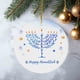 thumbnail image 1 of Adorno acrílico de Christmukkah | Colgante decorativo para árbol de Navidad y Hanukkah (8 x 8 cm) | Combina tradiciones judías y cristianas | Regalo familiar para niños y adultos, 1 of 4