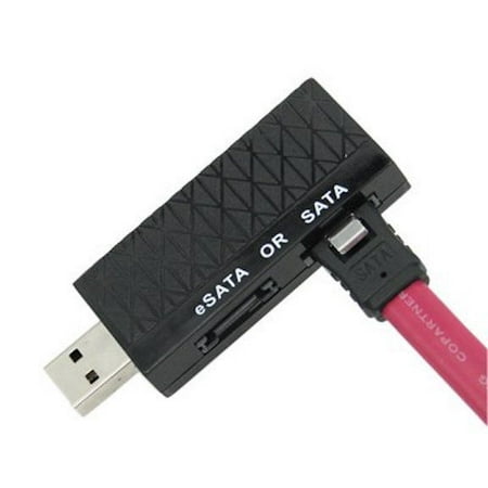 - USB 2.0 To eSATA or SATA Serial ATA Bridge Convert Adapter