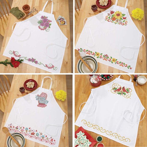 Herrschners® Seasonal Aprons Stamped CrossStitch