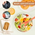 thumbnail image 4 of 4Sets Reusable Cutlery Set with Case, Portable Dinosaur Travel Utensils Knives Spoons and Forks Set (MB4PC), 4 of 7