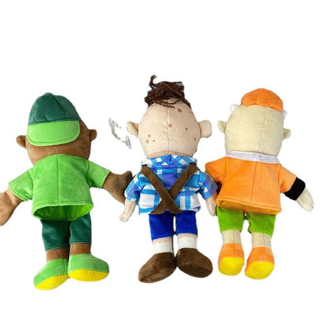 Large Jeffy Boy Hand Puppet Children Soft Doll Funny Party Props Christmas  Doll Plush Toys Puppet Kids Gift 