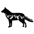 thumbnail image 3 of Wolf Mountain Landscape Graphic Laser Cut Solid Steel Decorative Home Accent Wall Sign Hanging, 3 of 3