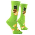 thumbnail image 3 of Cool Socks Pineapples Fun Fruit Print Novelty Crew Socks for Women, 3 of 6