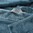 thumbnail image 6 of Superior Derry Solid Egyptian Cotton 4-Piece Bath Towel Set, Sapphire, 6 of 13