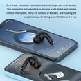thumbnail image 4 of Bearachild Disfrute de un audio nítido con elegantes auriculares inalámbricos Bluetooth Auriculares Bluetooth con micrófono portátiles Teléfono y Comunicación azul mar, 4 of 6