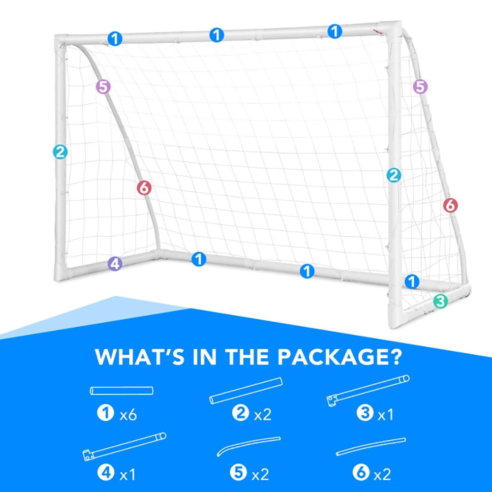 Resenkos Soccer Net Goals, Portable Soccer Goal,6 x 4 Feet Soccer Goal with Strong UPVC Frame Resenkos Soccer Net Goals, Portable Soccer Goal,6 x 4 Feet Soccer Goal with Strong UPVC Frame