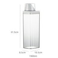 thumbnail image 1 of Plastic Laundry Washing Up Powder Container Soap Detergents Storage Box Lid, 1 of 11