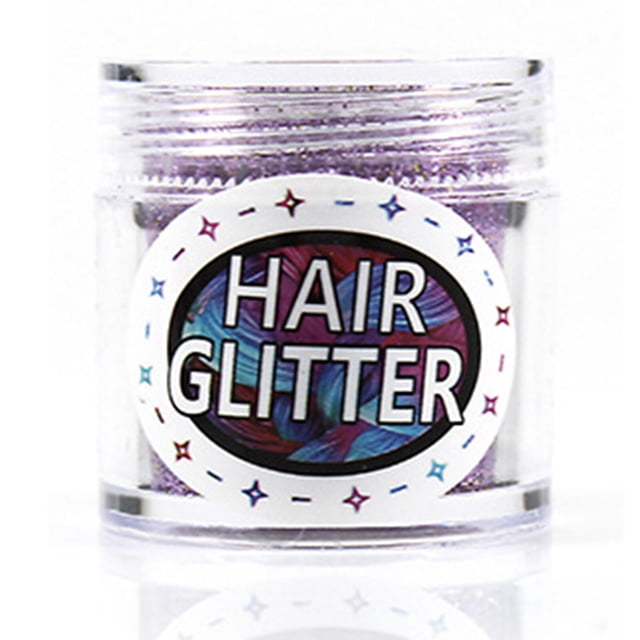 Polvo brillante para cabello con spray de colores: ¡Efecto deslumbrante para fiestas! (4.5g de brillo + 30ml de spray en varios tonos)