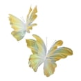 thumbnail image 3 of 2 mariposas artificiales gigantes decorativas, ligeras, para fotos de bodas. Amarillo, 3 of 9