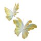 thumbnail image 3 of 2 mariposas artificiales decorativas para fiestas, mariposas gigantes versátiles. Amarillo, 3 of 9