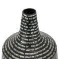 thumbnail image 5 of DecMode 16" Tribal Handmade Black Mother of Pearl Shell Vase, 5 of 8