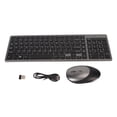 thumbnail image 2 of Combo de teclado y ratón Nikou inalámbrico 2.4G eficiencia maximizada, 2 of 9