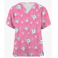 thumbnail image 3 of Uniforme médico de enfermera con estampado de gato de Disney Mary, uniforme de enfermería para quirófano, ropa de hospital para mascotas, camisetas de manga corta, 3 of 5