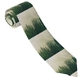 thumbnail image 3 of Balery Fog Forest Corbata Clásica de Seda para Hombre, Corbata Tejida Jacquard, Corbatas Formales para Negocios y Bodas, 3 of 7