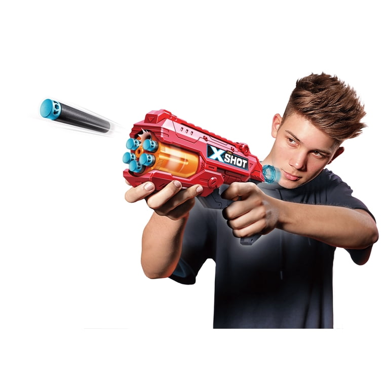 ZURU X-Shot Excel Reflex 6 Rapid-Fire Dart Blaster with Rotating