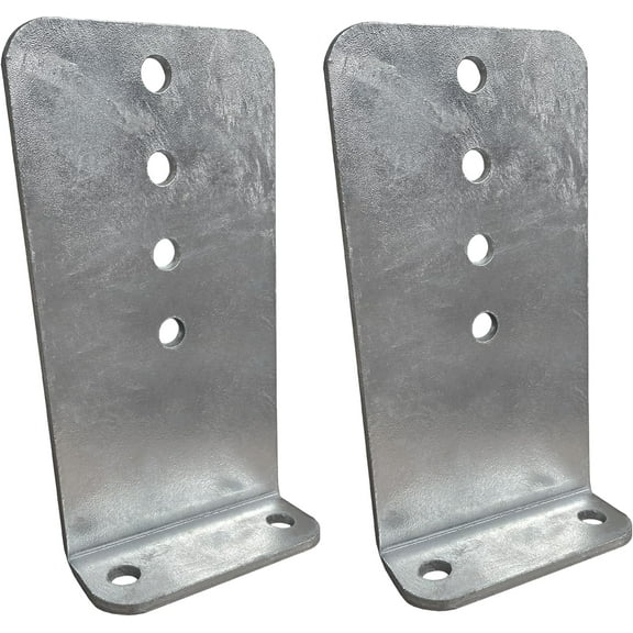 2 Pack - 10" Galvanized L-Type Boat Trailer Bunk Bracket, Heavy Duty