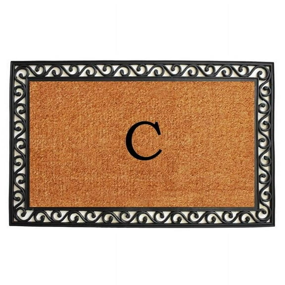 Calloway Mills Rembrandt Monogram Outdoor Doormat 30" x 48" (Letter C)