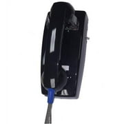Teledynamics ITT-2554-ARCNDL-BK Wall Phone with armored Cord - Black