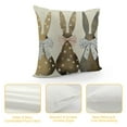 thumbnail image 4 of PRATYUS  Easter Pillow Covers for Vintage Grey Stripes Bunny Decor Throw Pillows Spring Bow Rabbit Outdoor Farmhouse Decorative Cushion Cases for Couch Bed Decoration 24x24in, 4 of 5
