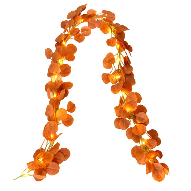 Bangcool 6.56ft Artificial Vine DIY Realistic Fake Garland with 9.84ft String Light
