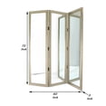 thumbnail image 4 of Full Size Dressing Screen with 3 Panel Resin Engraved Frame, Gold- Saltoro Sherpi, 4 of 4