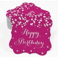 thumbnail image 2 of Inkdotpot Real Silver Foil Bracket Shape Paper Hang Tags Happy Birthday Favor Tags Pack Of 100, 2 of 6