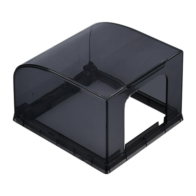 Siruishop Couvercle de Sortie Simple à Rabat Boîte de Sortie Polyvalente pour Salle de Bain Récipient Intérieur Noir