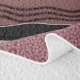 thumbnail image 5 of Erosebridal Abstract Wavy Stripe Bed Spread Queen,Geometric Line Texture Queen Coverlet Set For Girls,3pcs, 5 of 7