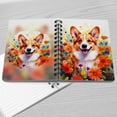 thumbnail image 4 of Welcome Spring Summer Corgi Portrait Flower Blue Sky Spiral Bound Journal Welsh Corgi Dog Lover Gifts Idea 5x7in Spiral Notebook - 12001, 4 of 5
