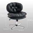 thumbnail image 2 of Armless Black Office Chair | Adjustable Height Task Chair for Home & Study - 25.6" x 25.6", 2 of 7