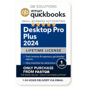 QuickBooks Desktop Pro Plus 2024 - Lifetime License - No Subscription - For Windows