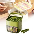 thumbnail image 2 of 48 Grids Portable Ice Cube Tray With Lid & Large Storage Box One-Click Demolding Double Layer Ice Cube Mold Easy To Release Ice Tray-Green, 2 of 9