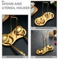 thumbnail image 3 of OUNONA Cooking Spoon Rest Kitchen Utensil Rack Spoon Rest For Stove Top Ladle Holder Vertical Spoon Rest Gold Stainless Steel Spoon Rest, 3 of 7