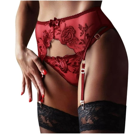 Sexy Underwear for Women Womens Lace Underwear Sheer Panty No Show Thong M